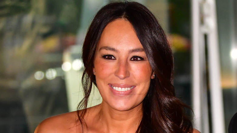 Joanna Gaines smiles on her way to the Times 100 gala in 2019.