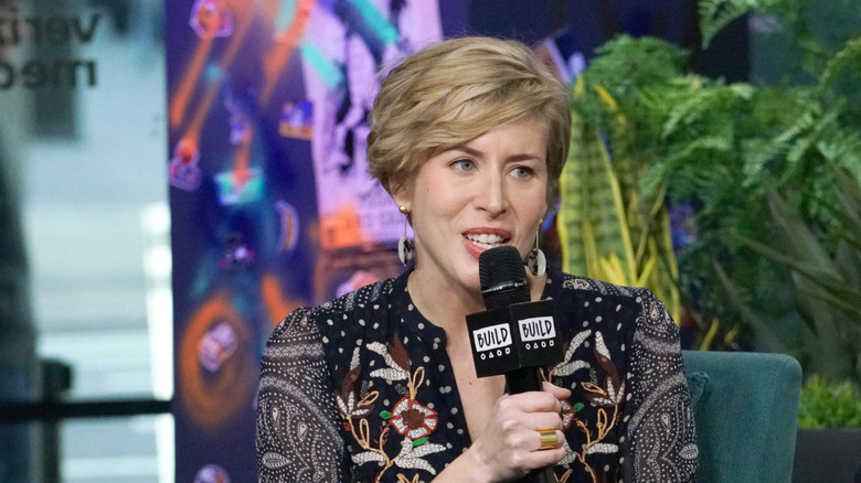 Erin Napier speaks at a conference.